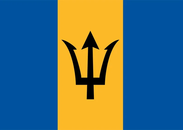 Barbados flagga — Stockfoto