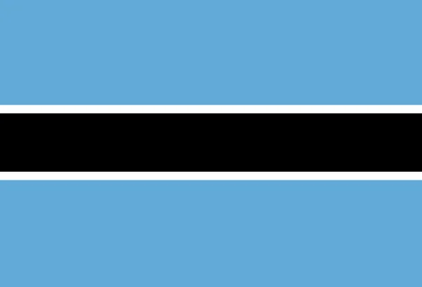 Botswana flagga — Stockfoto