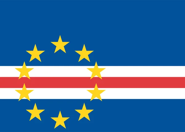 Bandeira de Cabo Verde — Fotografia de Stock