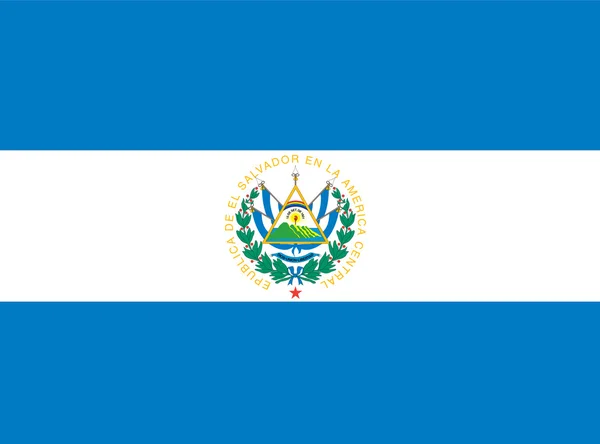 Vlag van El salvador — Stockfoto
