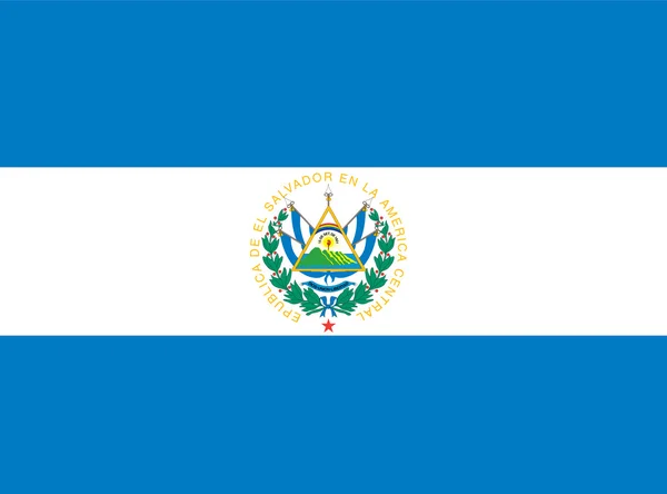 El salvador flagga — Stockfoto