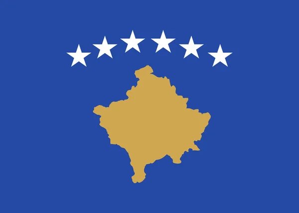 Vlag van Kosovo — Stockfoto