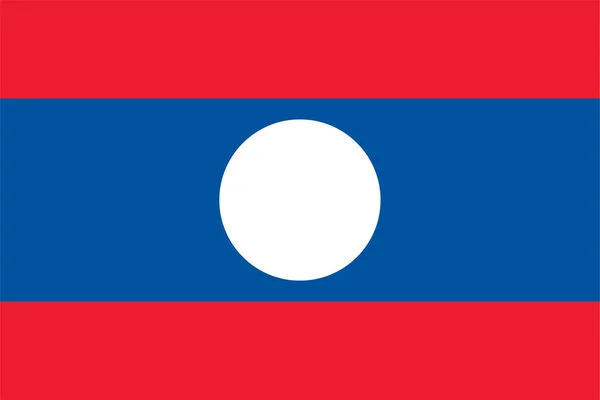 Laos flagga — Stockfoto