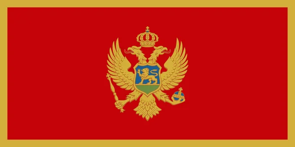 Montenegro-Flagge — Stockfoto