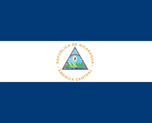 Nicarágua Bandeira — Fotografia de Stock