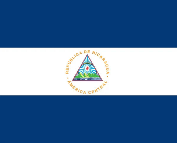 Nicaraguas flagga — Stockfoto