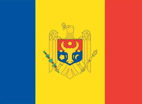 Vlag van Moldavië — Stockfoto