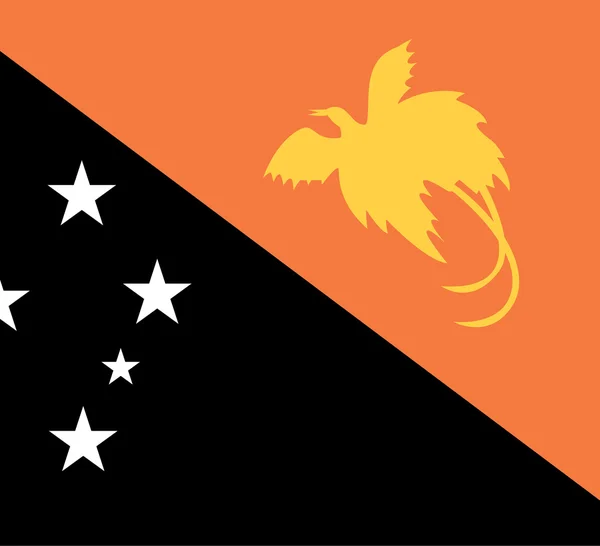 Papua-Nova Guiné Bandeira — Fotografia de Stock