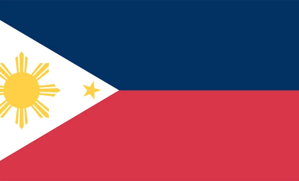 Philippinische Flagge — Stockfoto