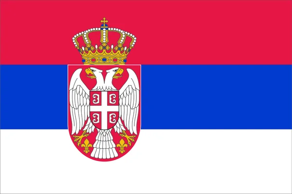 Bandiera della Serbia — Foto Stock