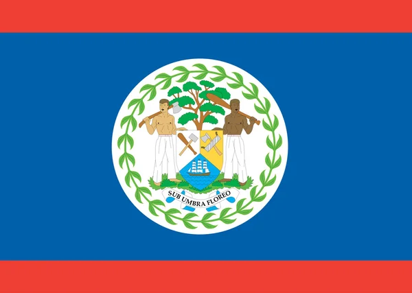 Bandera de Belice — Foto de Stock