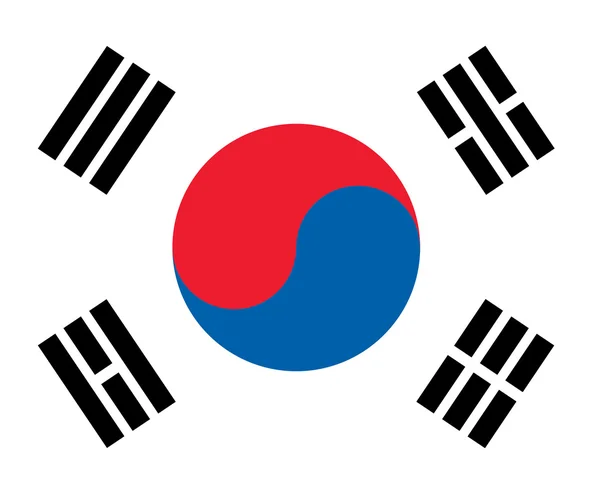 South korea flag — Stock Photo, Image