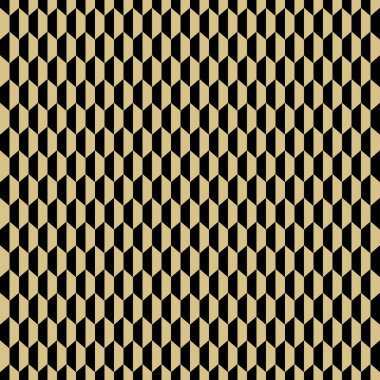Soyut Geometrik Vektör Kusursuz Arkaplan Modern Zarif Dekoratif Lüks Duvar Kağıdı. Art Decadence Art Nouveau Doku Şablonu. Çokgen Orta Çağ Sembol Kareli Altıgenler. Tek renkli Koyu Gri Altın Pirinç.