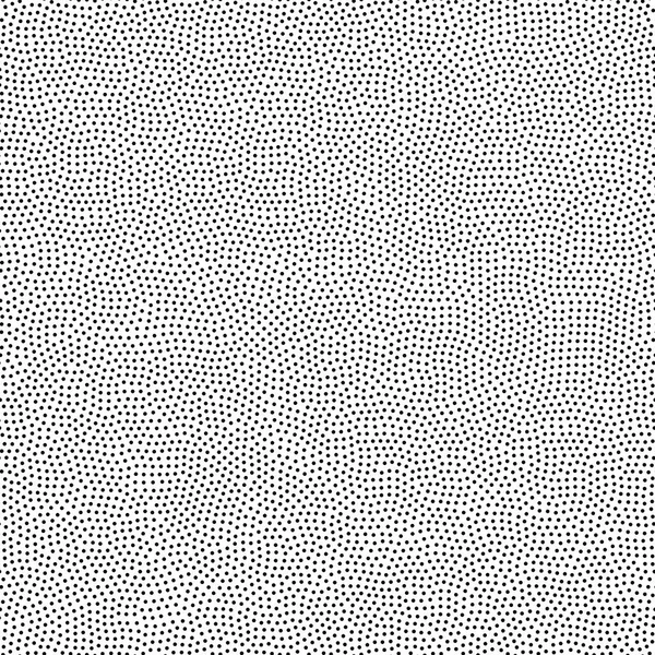 Preto Branco Geométrico Polka Dot Padrão Vetor Sem Costura Monocromático — Vetor de Stock