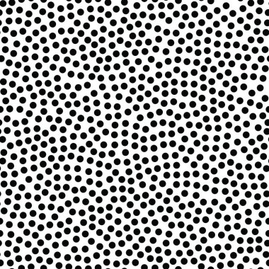 Siyah Beyaz Geometrik Noktasız Vektör Deseni. Monokromatik Basit Yarım Tonlama Arkaplanı. Tek renkli dekoratif noktalı duvar kağıdı. Yarı Tonlama Etkisi Modern Tekrarlayan Doku. Büyük Kalın Orta Küçük Küçük Dak Rastgele