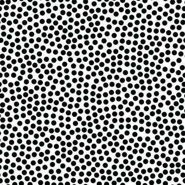 Siyah Beyaz Geometrik Noktasız Vektör Deseni. Monokromatik Basit Yarım Tonlama Arkaplanı. Tek renkli dekoratif noktalı duvar kağıdı. Yarı Tonlama Etkisi Modern Tekrarlayan Doku. Büyük, kalın, orta boy, küçük, küçük, siyah, rastgele.