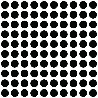 Siyah Beyaz Geometrik Noktasız Vektör Deseni. Monokromatik Basit Yarım Tonlama Arkaplanı. Tek renkli dekoratif noktalı duvar kağıdı. Yarı Tonlama Etkisi Modern Tekrarlayan Doku. Büyük Büyük Ortam Küçük Koyu Simetrik Düz