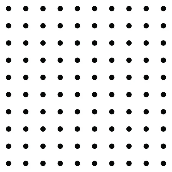 Zwart Wit Geometrisch Polka Stippen Naadloze Vectorpatroon Monochromatische Eenvoudige Halftone — Stockvector