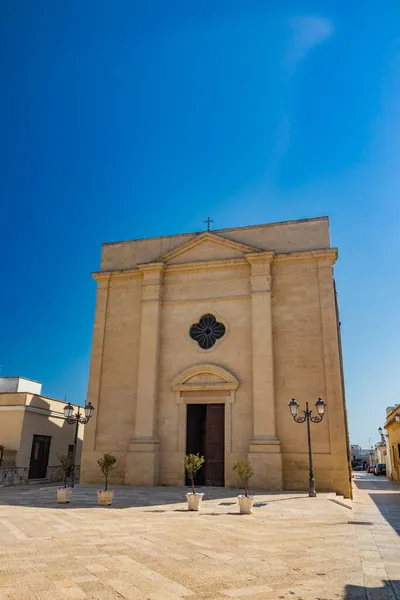 Piccolo Villaggio Acaya Lecce Salento Puglia Italia Chiesa Santa Maria — Foto Stock