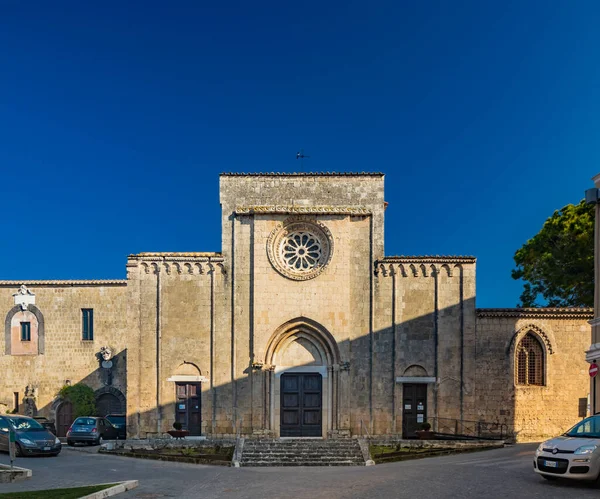 Февраля 2022 Тарквиния Витербо Лацио Италия Церковь Сан Франческо Древней — стоковое фото