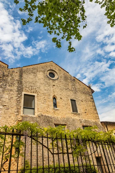 Priverno Latina Lazio Itálie Opatství Fossanova Starobylé Budovy Malé Středověké — Stock fotografie