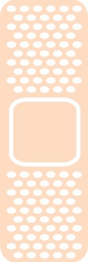 hava delikleri ile pembe yapışkanlı bandaj