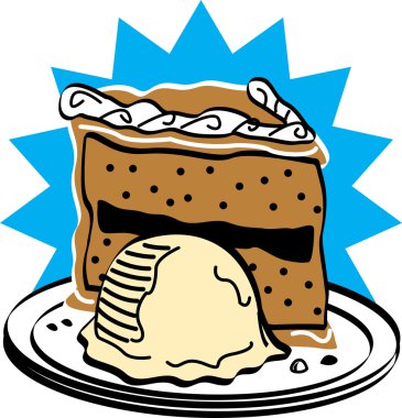 dilim pasta ve dondurma