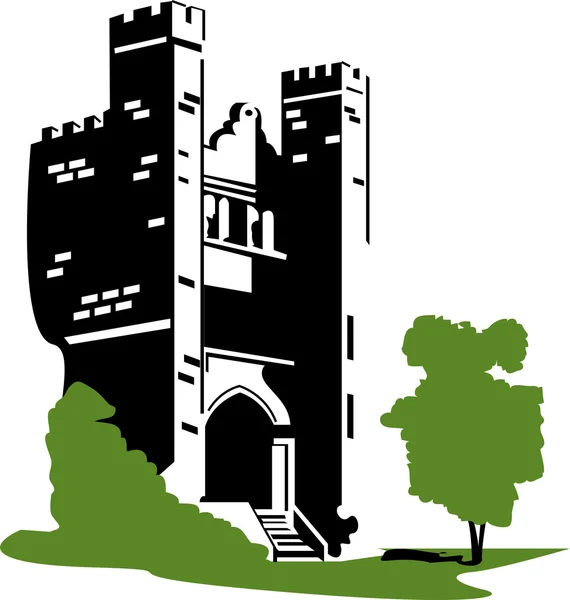 Kasteel glinsterende clip art — Stockvector