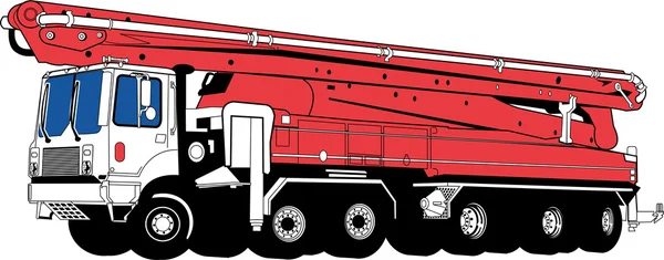 Concrete vrachtwagen — Stockvector