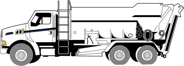 Konkrét teherautó — Stock Vector