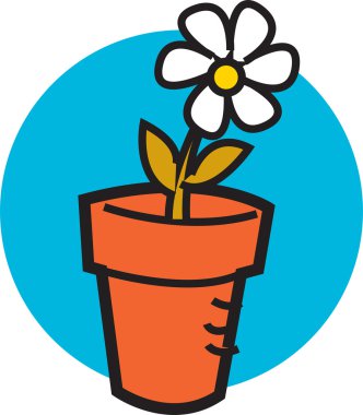 karikatür çiçekler