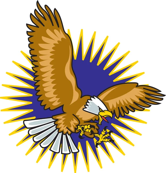 Eagle mascotte — Stockvector