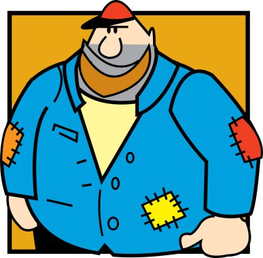 büyük erkek makinist