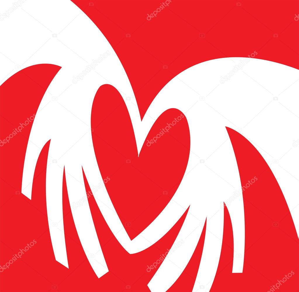 Pair Of Hands Coming Together To Form The Shape Of A Heart