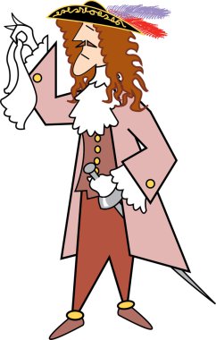 bir mendil tutan erkek korsan