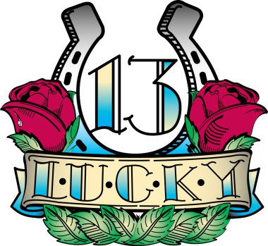 Lucky 13 at nalı ve rosetattoo