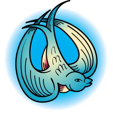 mavi ve pembe dövme swallow tasarım