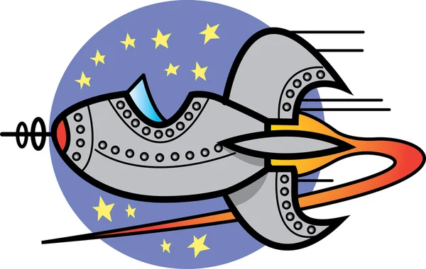 Space ship clip art — ストックベクタ