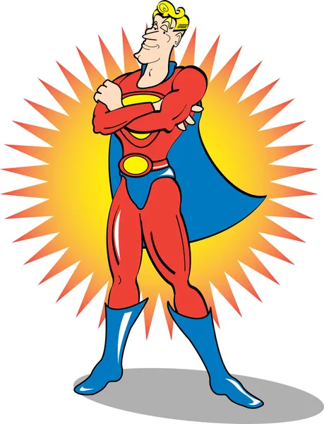 Super-herói Clip Art — Vetor de Stock