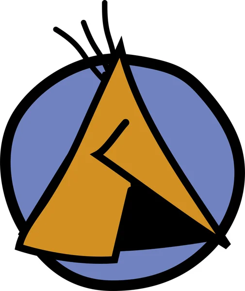 Tipi amérindien — Image vectorielle