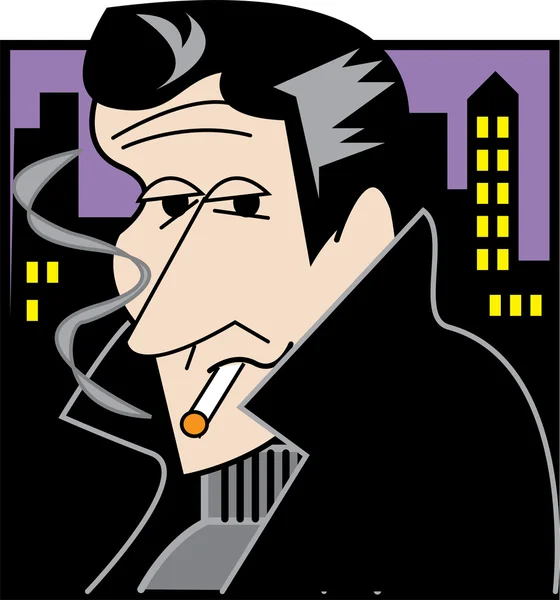 gambar orang merokok kartun