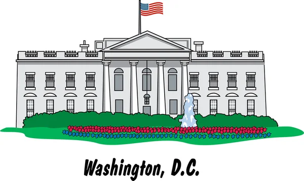 Le bâtiment de la Maison Blanche à Washington DC Vecteur En Vente