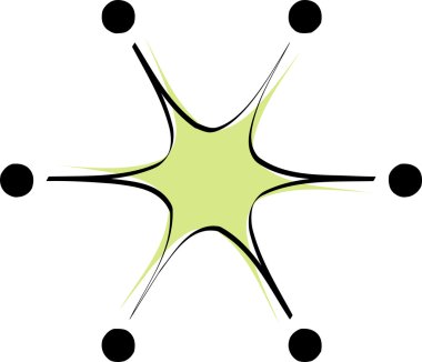 Yıldız patlaması ile siyah ipuçları