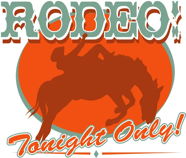 Znak Rodeo — Wektor stockowy