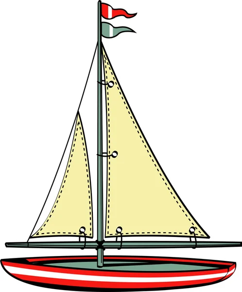 Sailboat — Stock Vector