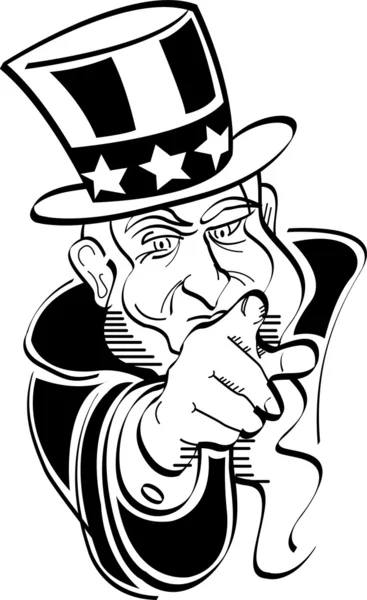 Uncle Sam — Stock Vector