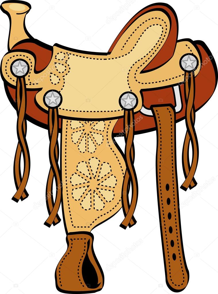 Saddle western horse