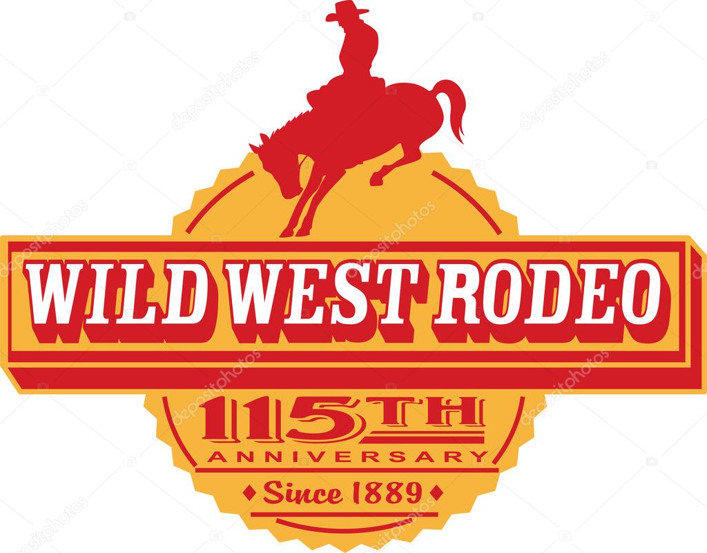 Vintage Wild West Rodeo advertisement