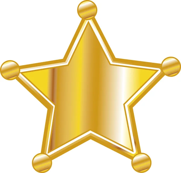 Distintivo do xerife — Vetor de Stock