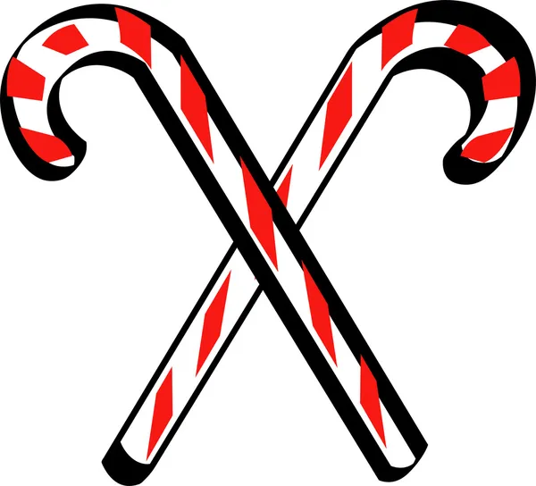 Candy cane ClipArt — Stock vektor
